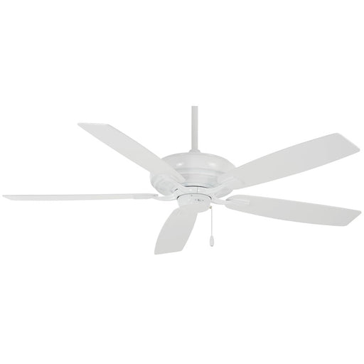 Minka Aire Watt 52in Ceiling Fan | Transitional White | Living Room & Bedroom | 52 x 52 x 16 in | Model F551-WH