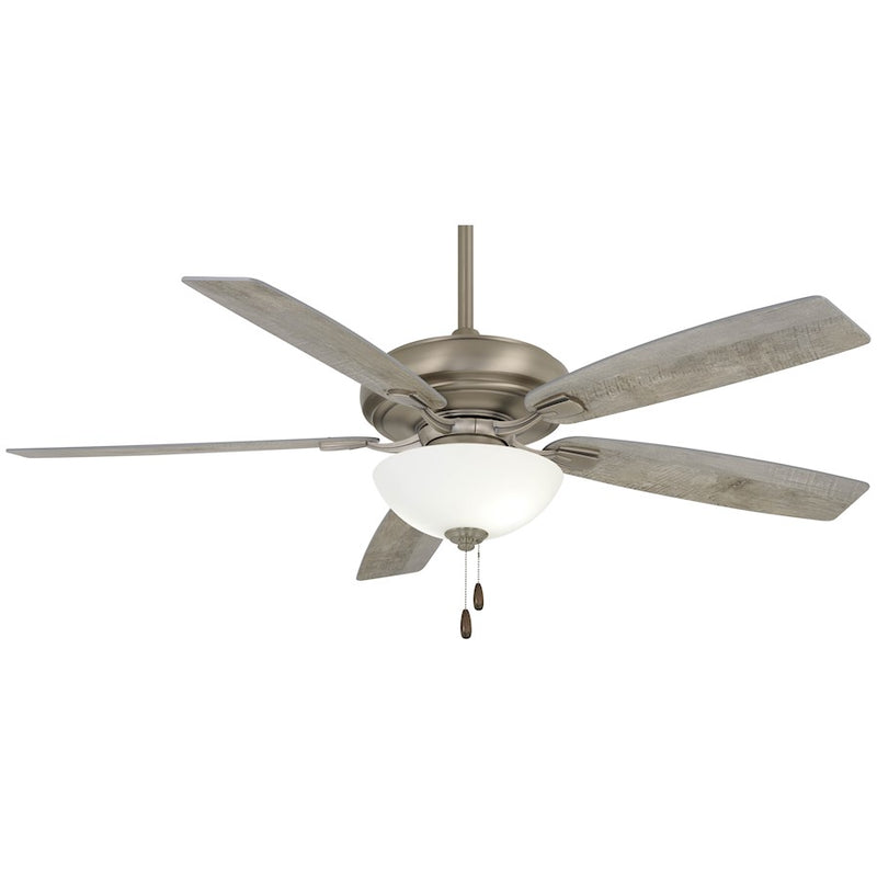 Minka Aire Watt II 60in LED Ceiling Fan | Transitional Burnished Nickel | Living Room & Bedroom | 60 x 60 x 20.5 in | Model F552L-BNK