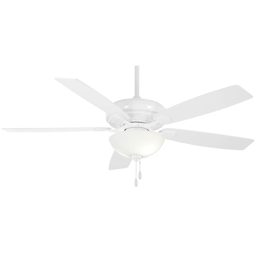 Minka Aire Watt II LED 60in Ceiling Fan | White Transitional | Bedroom & Living Room | 60 x 60 x 20.5 in | Model F552L-WH
