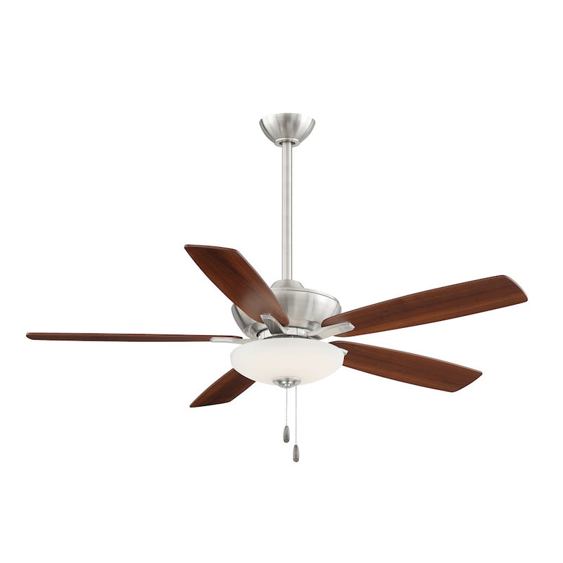 Minka Aire Minute LED 52in Ceiling Fan | Flat White and Frosted White Glass | Bedroom & Living Room | 52 x 52 x 18 in | Model F553L-WHF