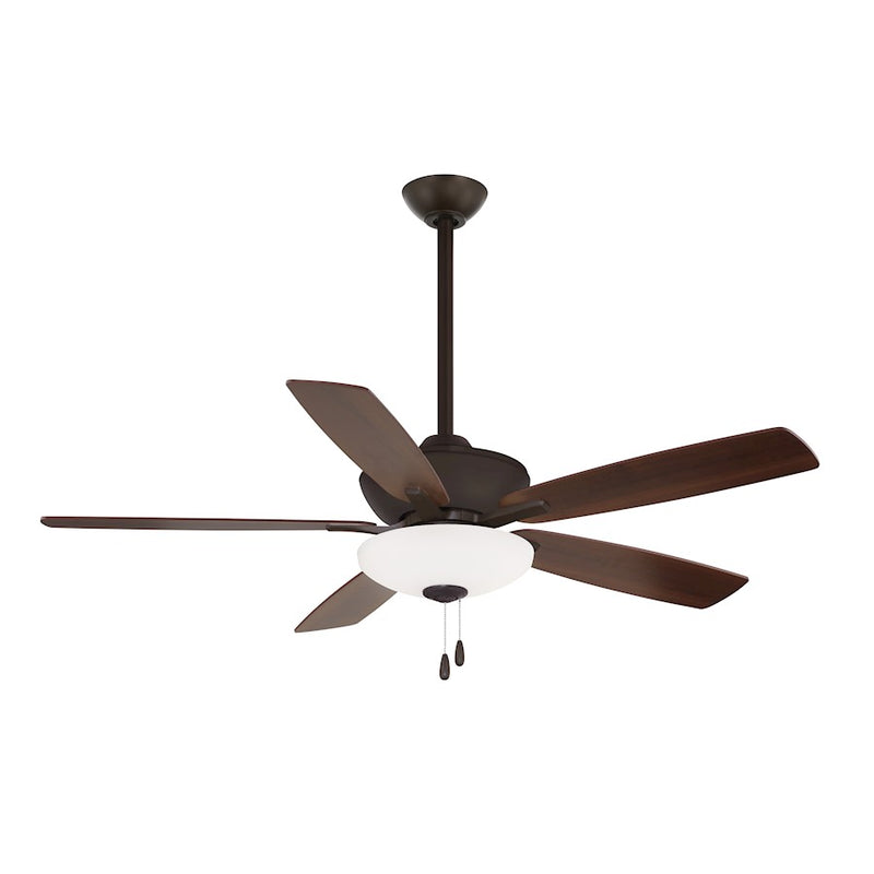 Minka Aire Minute LED 52in Ceiling Fan | Flat White and Frosted White Glass | Bedroom & Living Room | 52 x 52 x 18 in | Model F553L-WHF
