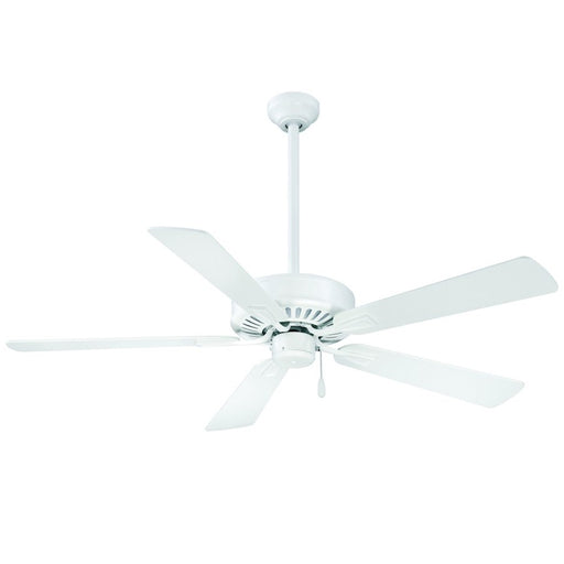 Minka Aire Contractor Plus 52in Ceiling Fan | Flat White Transitional | Living Room & Bedroom | 52 x 52 x 12 in | Model F556-WHF