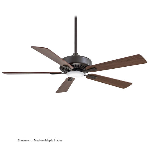 Minka Aire Contractor Plus 52in LED Ceiling Fan | Transitional Oil Rubbed Bronze Finish | Living Room & Bedroom | 52 x 52 x 13 in | Model F556L-ORB