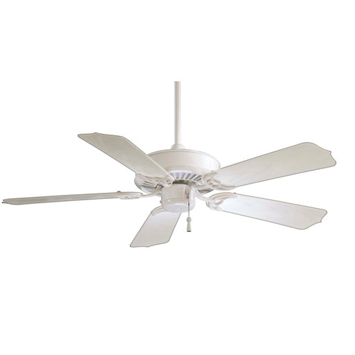 Minka Aire Sundance 42in Ceiling Fan | Traditional White Finish | Covered Patio & Gazebo | 42 x 42 x 12 in | Model F572-WH