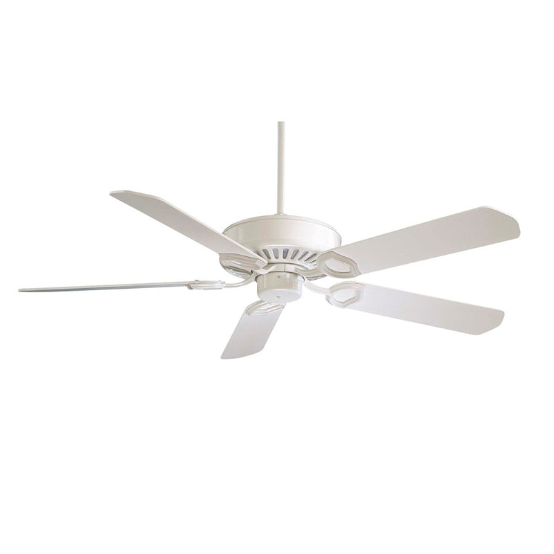 Minka Aire Ultra-Max 54in Ceiling Fan | White Traditional | Large Rooms & Living Areas | 54 x 54 x 12 in | Model F588-SP-WH