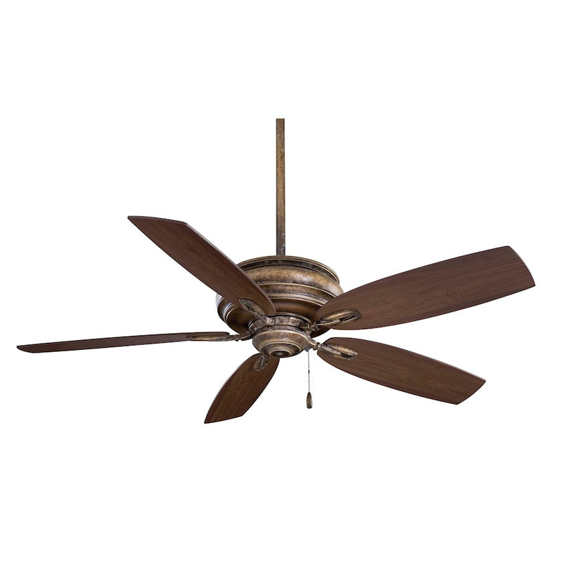 Minka Aire Timeless 54in Ceiling Fan | Transitional French Beige | Living Room & Bedroom | 54 x 54 x 14 in | Model F614-FB
