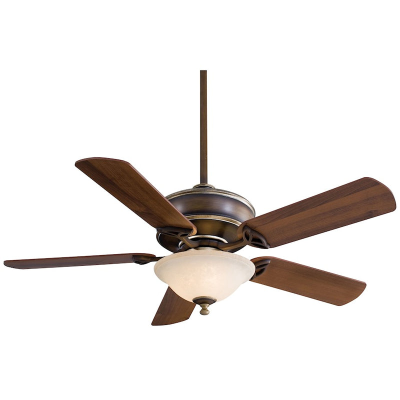 Minka Aire Bolo 52in LED Ceiling Fan | Contemporary Oil Rubbed Bronze | Living Room & Bedroom | 52 x 52 x 20 in | Model F620L-ORB