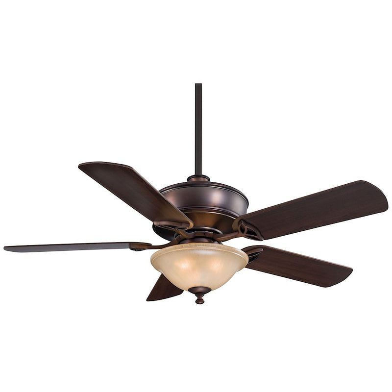 Minka Aire Bolo 52in LED Ceiling Fan | Contemporary Oil Rubbed Bronze | Living Room & Bedroom | 52 x 52 x 20 in | Model F620L-ORB