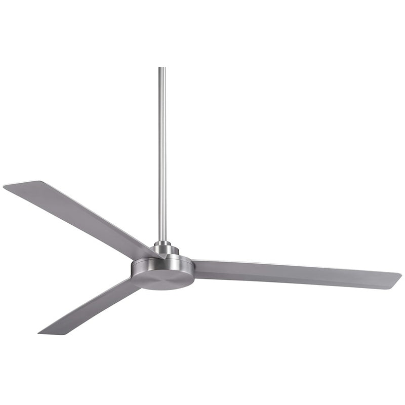 Minka Aire Roto XL 62in Ceiling Fan | Industrial Brushed Aluminum | Living Room & Great Room | 62 x 62 x 10 in | Model F624-ABD