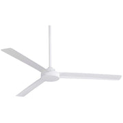 Minka Aire Roto XL 62in Ceiling Fan | Industrial Flat White | Covered Patio & Great Room | 62 x 62 x 10 in | Model F624-WHF