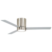 Minka Aire Roto Flush 52in Hugger LED Ceiling Fan | Flat White with Frosted White Lens | Low Ceilings & Bedrooms | 52 x 52 x 11 in | Model F644L-WHF