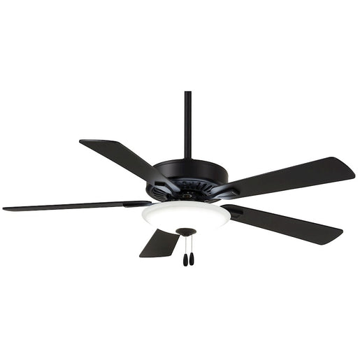 Minka Aire 52in 5-Blade Ceiling Fan | Contractor LED with 1647 Lumens | Bedroom & Living Room | 52 x 52 x 14 in | Model F656L-CL