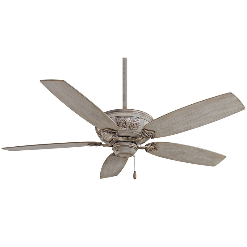 Minka Aire Classica 54in Ceiling Fan | Traditional Driftwood | Living Room & Dining Room | Hand-Carved Details, 172mm Motor | Model F659-DRF