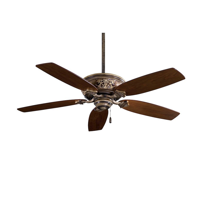 Minka Aire Classica 54in Ceiling Fan | Traditional Patina Iron Hand-Painted | Living Room & Dining Room | Model F659-PI