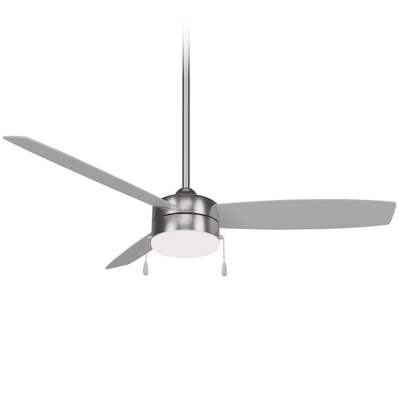 Minka Aire Airetor III LED 54in Ceiling Fan | Flat White and Frosted White | Living Room & Bedroom | 54 x 54 x 14.5 in | Model F670L-WHF