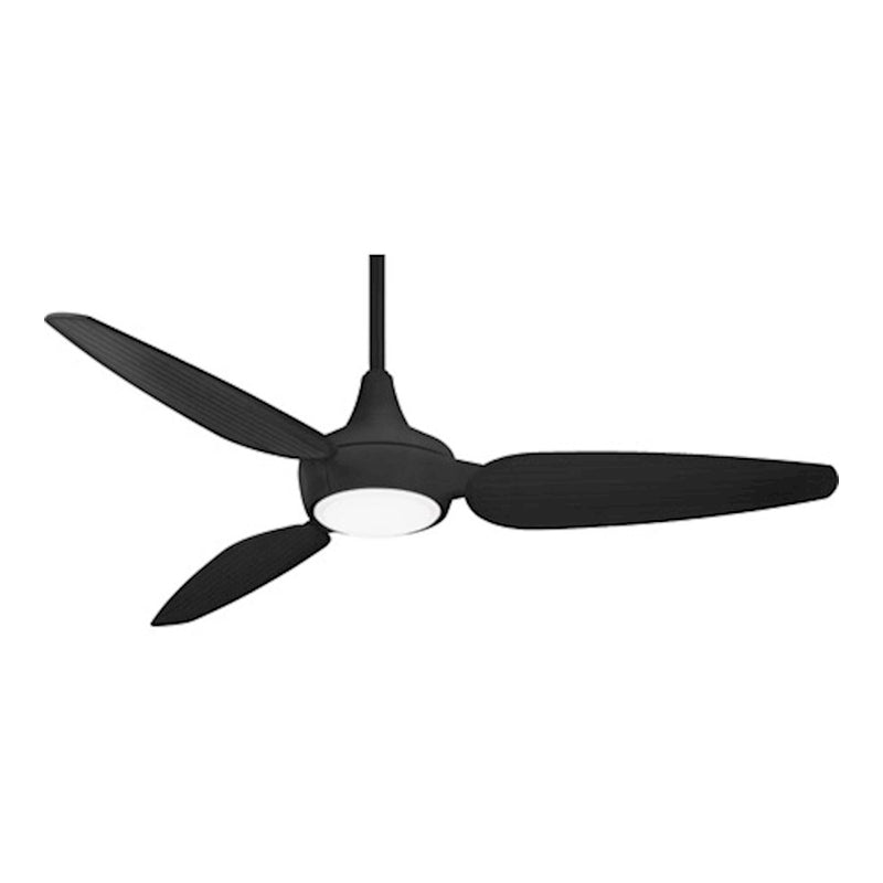 Minka Aire Seacrest LED 60in Ceiling Fan | Coal Finish Dimmable LED | Living Room & Bedroom | 60 x 60 x 14 in | Model F675L-CL