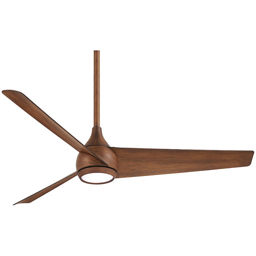 Minka Aire Twist 52in LED Ceiling Fan | Distressed Koa Wood Blades | Living Room & Bedroom | 52 x 52 x 14 in | Model F678L-DK