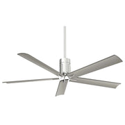 Minka Aire Clean 60in LED Ceiling Fan | Polished Nickel and Minimalist Design | Living Room & Great Room | 60 x 60 x 16 in | Model F684L-PN