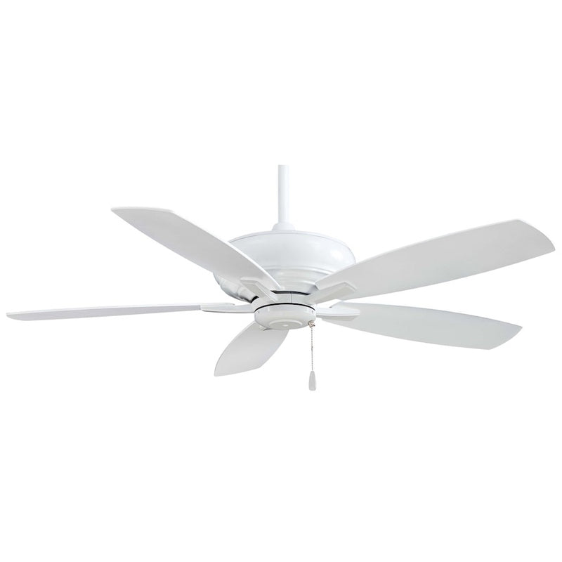 Minka Aire Kola 52in Ceiling Fan | White Transitional | Living Room & Bedroom | 52 x 52 x 13 in | Model F688-WH