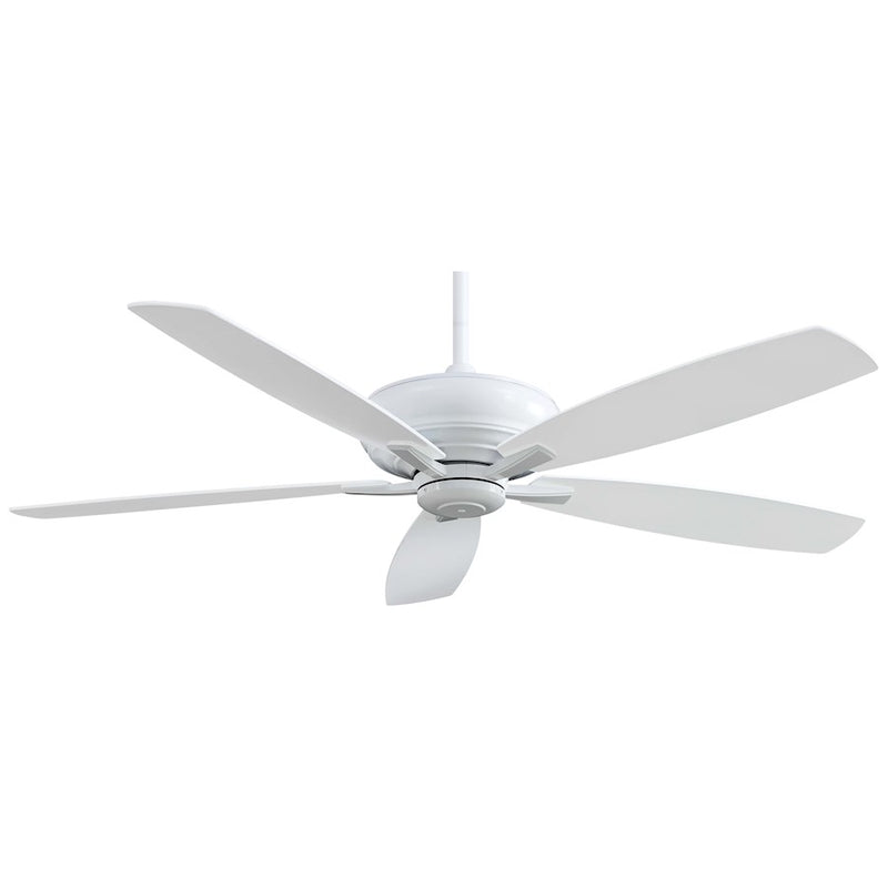 Minka Aire Kola XL 60in Ceiling Fan | White Finish | Living Room & Great Room | 60 x 60 x 13 in | Model F689-WH