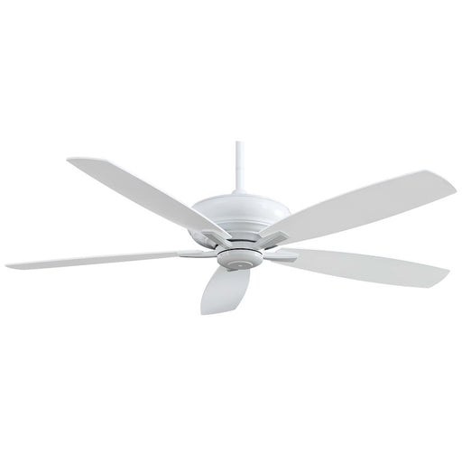 Minka Aire Kola XL 60in Ceiling Fan | White Finish | Living Room & Great Room | 60 x 60 x 13 in | Model F689-WH