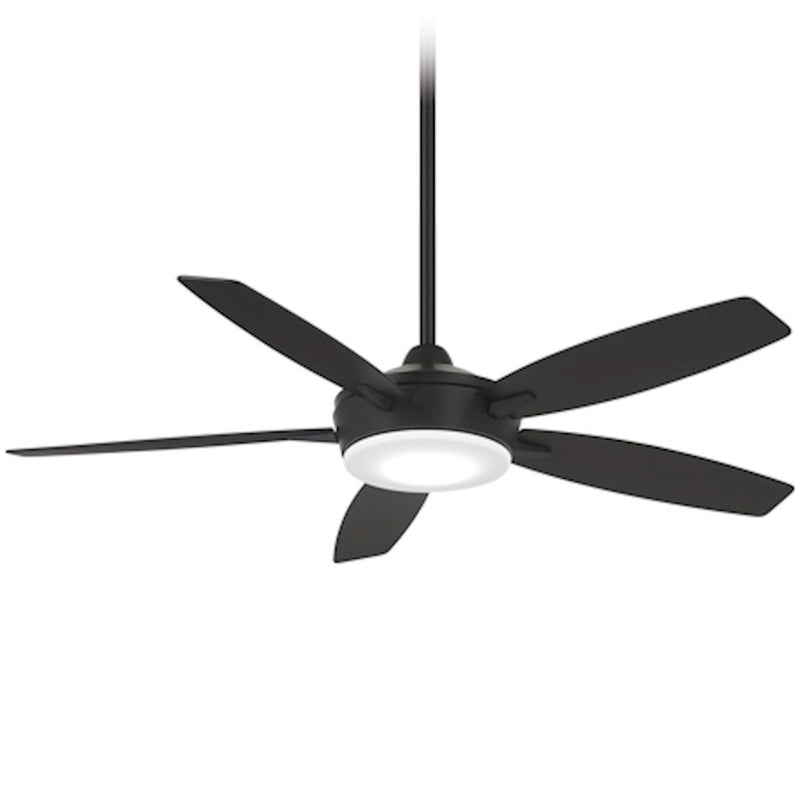 Minka Aire Espace LED 52" Ceiling Fan, Coal/Etched Opal Glass