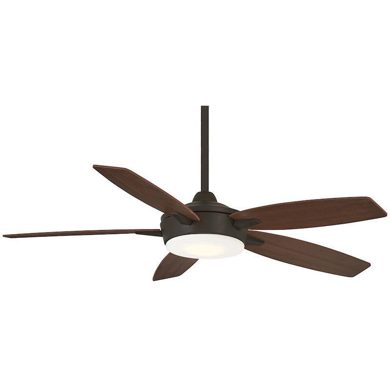 Minka Aire Espace 52in LED Ceiling Fan | Oil Rubbed Bronze Transitional | Living Room & Great Room | 52 x 52 x 14 in | Model F690L-ORB-MM