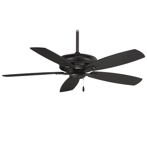 Minka Aire Kafé 52in Ceiling Fan | Coal Finish Traditional Style | Living Room & Bedroom | 52 x 52 x 15 in | Model F695-CL