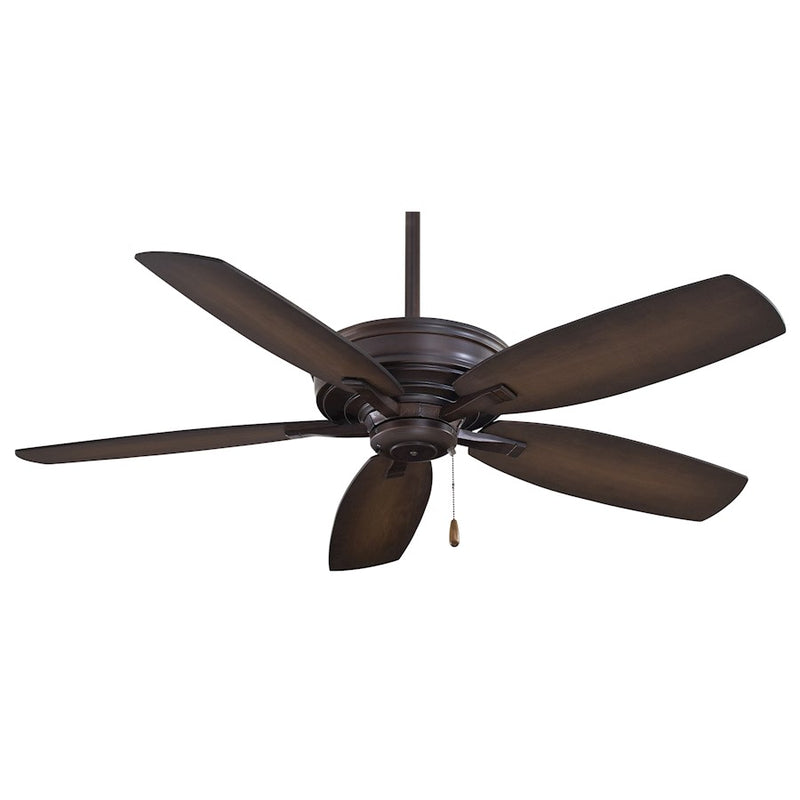 Minka Aire Kafe 52in Ceiling Fan | Traditional Kocoa Finish | Living Room & Bedroom | 52 x 52 x 13 in | Model F695-KA
