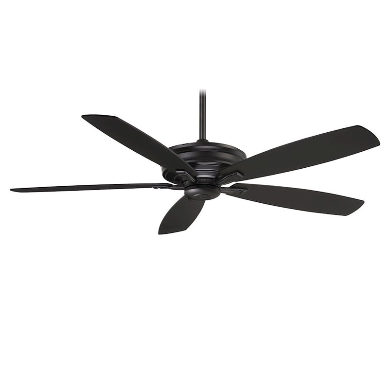 Minka Aire Kafé-XL 60in Ceiling Fan | Transitional Coal Finish | Living Room & Great Room | 60 x 60 x 15 in | Model F696-CL
