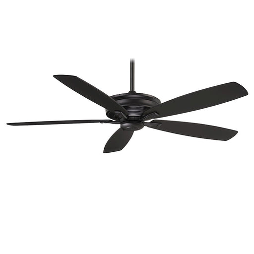Minka Aire Kafé-XL 60in Ceiling Fan | Transitional Coal Finish | Living Room & Great Room | 60 x 60 x 15 in | Model F696-CL