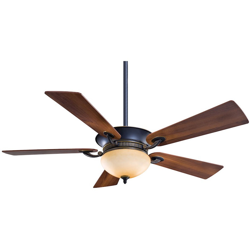 Minka Aire Delano 52in LED Ceiling Fan | Contemporary Pewter Finish | Living Room & Bedroom | 52 x 52 x 18 in | Model F701L-PW