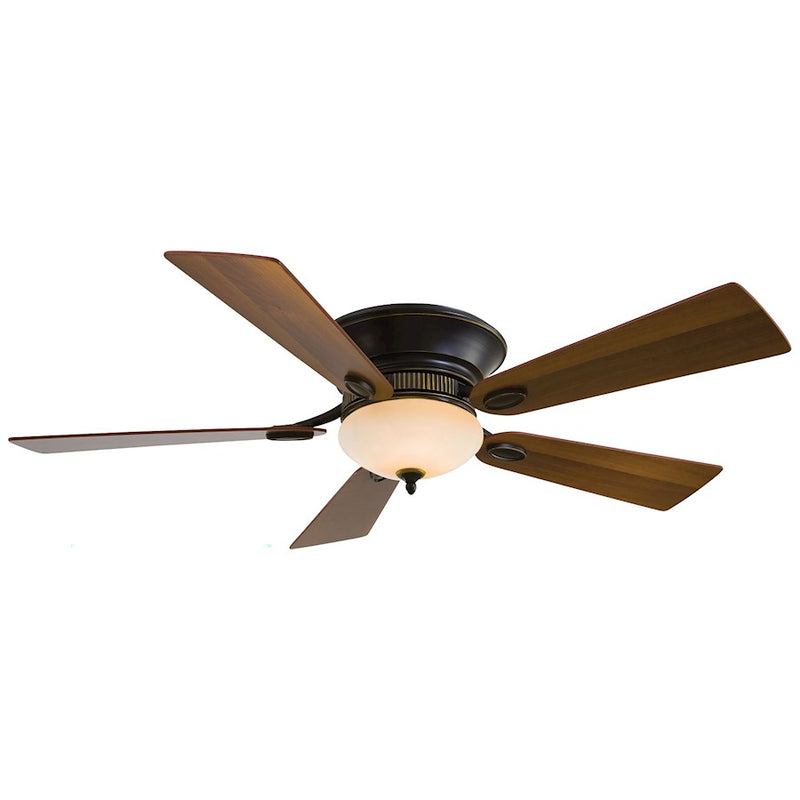 Minka Aire Delano II 52in LED Ceiling Fan | Contemporary Polished Nickel | Living Room & Bedroom | 52 x 52 x 11 in | Model F711L-PN