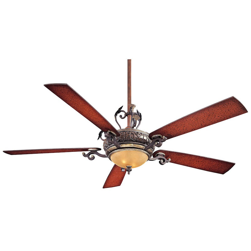 Minka Aire Napoli LED 68in Ceiling Fan | Contemporary Sterling Walnut Finish | Living Room & Great Room | 68 x 68 x 26 in | Model F715DL-STW