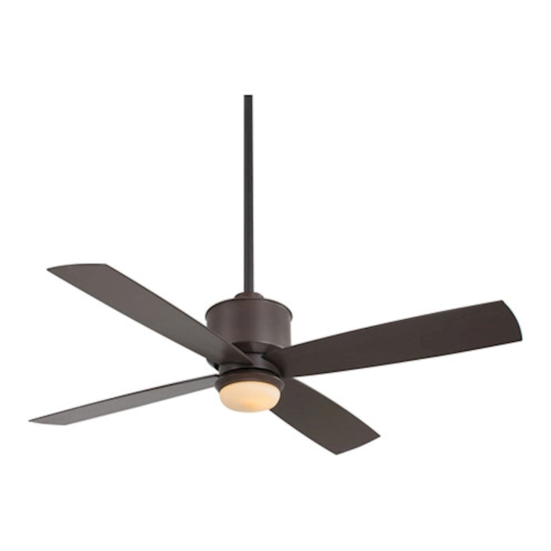 Minka Aire Strata 52in LED Ceiling Fan | Contemporary Oil Rubbed Bronze | Living Room & Bedroom | 52 x 52 x 18 in | Model F734L-ORB