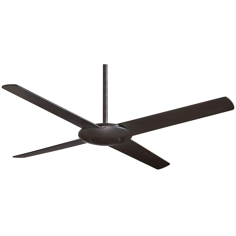 Minka Aire Pancake 52in Ceiling Fan | Contemporary Oil Rubbed Bronze | Living Room & Bedroom | 52 x 52 x 10 in | Model F738-ORB