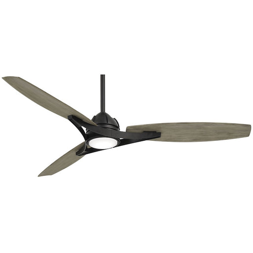 Minka Aire Molino 65in LED Ceiling Fan | Transitional Coal Finish | Living Room & Bedroom | 65 x 65 x 14.5 in | Model F742L-CL-SG