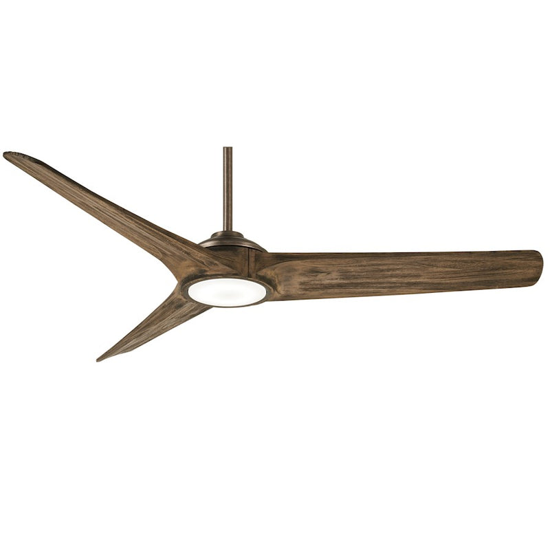 Minka Aire Timber 68in LED Ceiling Fan | Transitional Heirloom Bronze and Maple Blades | Living Room & Bedroom | 68 x 68 x 17 in | Model F747L-HBZ-MP