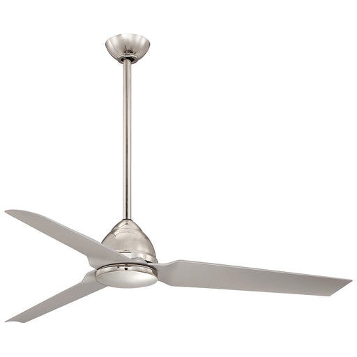 Minka Aire Java 54in Ceiling Fan | Polished Nickel Contemporary | Indoor & Covered Outdoor | 54 x 54 x 12 in | Model F753-PN