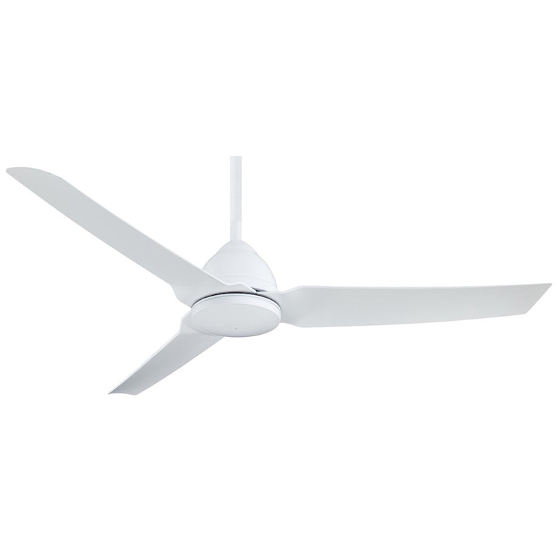 Minka Aire Java 54in Ceiling Fan | Flat White Contemporary | Living Room & Bedroom | 54 x 54 x 12.5 in | Model F753-WHF