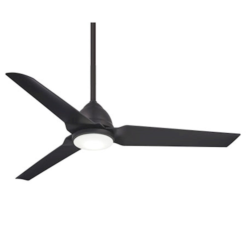 Minka Aire Java LED 54in Ceiling Fan | Contemporary Coal Finish | Covered Patio & Living Room | 54 x 54 x 14.75 in | Model F753L-CL