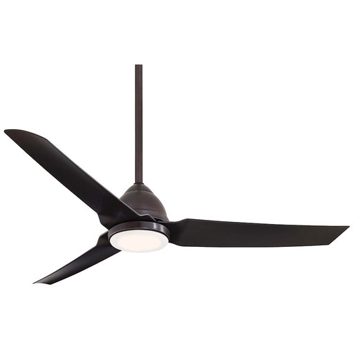 Minka Aire Java 54in LED Ceiling Fan | Contemporary Kocoa Finish | Indoor & Covered Outdoor | 54 x 54 x 12 in | Model F753L-KA