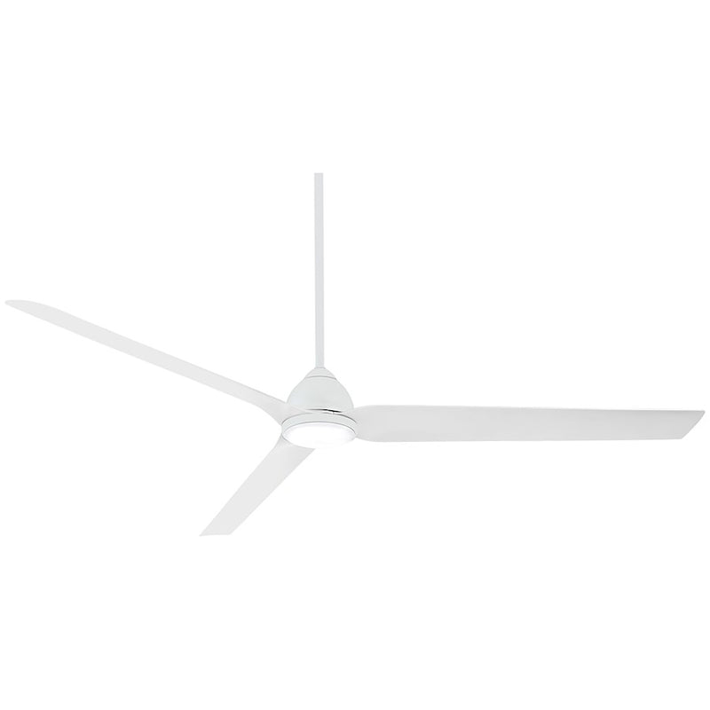 Minka Aire Java Xtreme 84in LED Ceiling Fan with WiFi | Contemporary Flat White | Indoor/Outdoor Living Room & Covered Patio | Model F754L-WHF