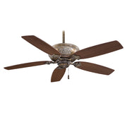 Minka Aire Classica LED 54in 5-Blade Ceiling Fan | Traditional Provencal Blanc and Frosted White Glass | Living Room & Dining Room | Model F759L-PBL