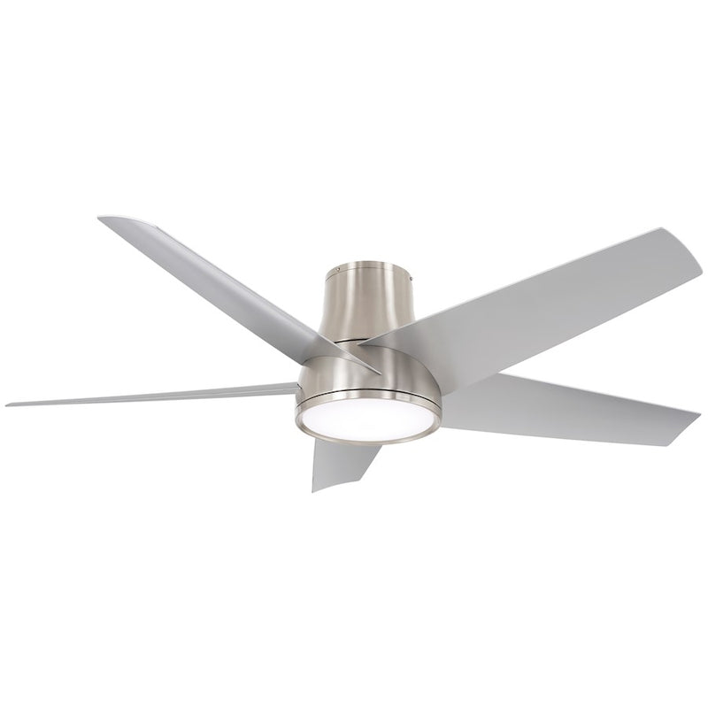 Minka Aire Chubby II 58in Outdoor LED Ceiling Fan | Flat White with Etched Glass | Covered Patio & Gazebo | 58 x 58 x 13 in | Model F782L-WHF