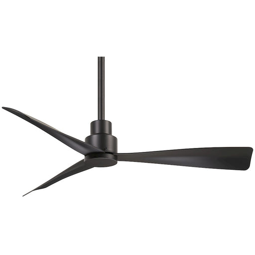 Minka Aire Simple 44in LED Ceiling Fan | Industrial White DC Motor | Covered Patio & Bedroom | 44 x 44 x 13 in | Model F786-CL