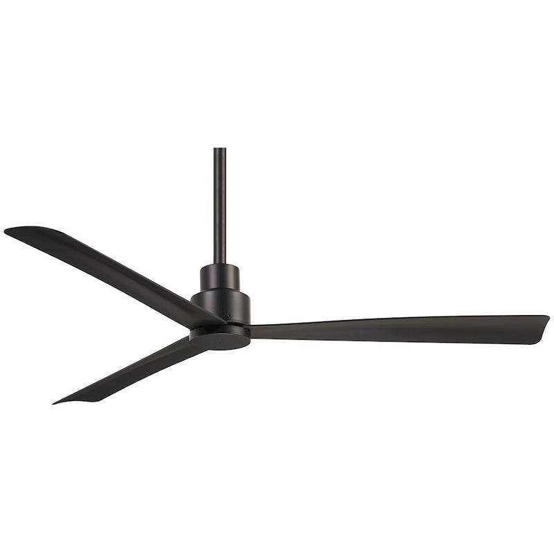Minka Aire Simple 52in Outdoor Ceiling Fan | DC Motor with Remote | Covered Patio & Indoor | 52 x 52 x 10 in | Model F787-CL