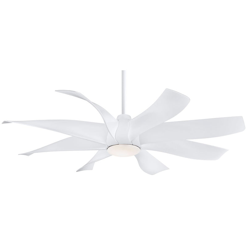 Minka Aire Dream Star LED 60in Ceiling Fan | White Finish | Transitional Style | 60 x 60 x 16 in | Model F788L-WH