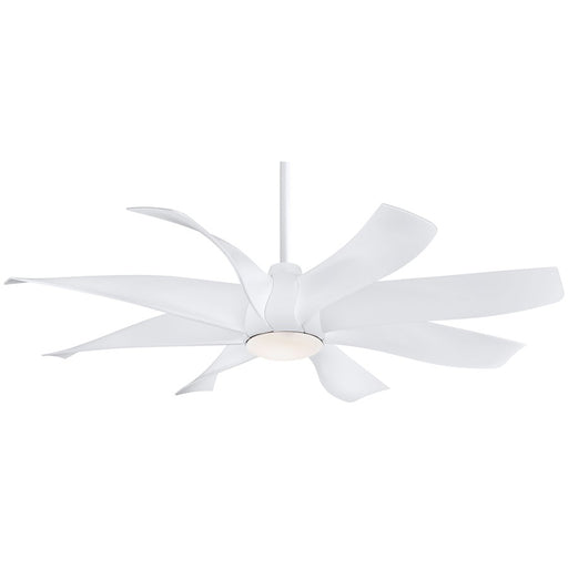 Minka Aire Dream Star LED 60in Ceiling Fan | White Finish | Transitional Style | 60 x 60 x 16 in | Model F788L-WH