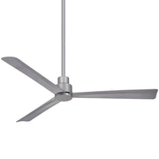 Minka Aire Simple 65in 3-Blade Outdoor Ceiling Fan | Industrial Coal Finish | Covered Patio & Veranda | 65in Blade Span, 12.75in H | Model F789-CL